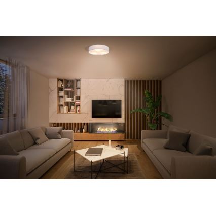 Osram - Plafoniera ORBIS PARIS 3xE27/25W/230V Ø 48 cm bianca