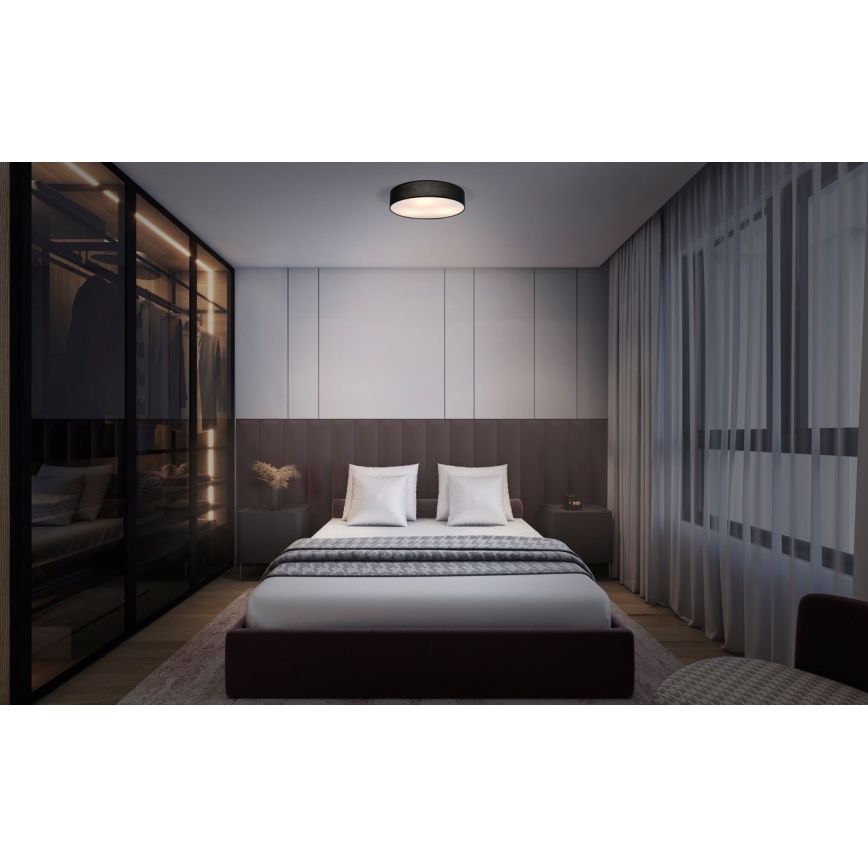Osram - Plafoniera ORBIS PARIS 3xE27/25W/230V Ø 48 cm nero