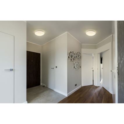 Osram - Plafonnier CEILING ESSENTIAL 2xE27/25W/230V Ø 35 cm blanc