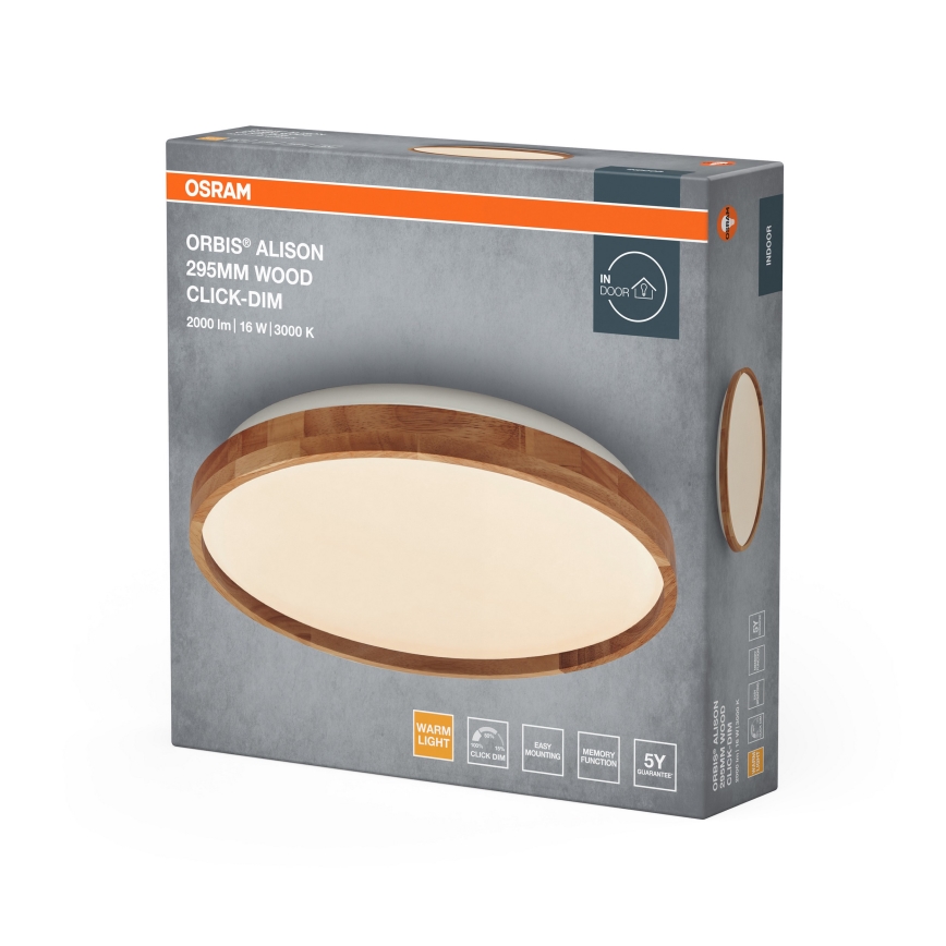 Osram - Plafonnier LED dimmable ORBIS ALISON LED/16W/230V Ø 29,5 cm beige