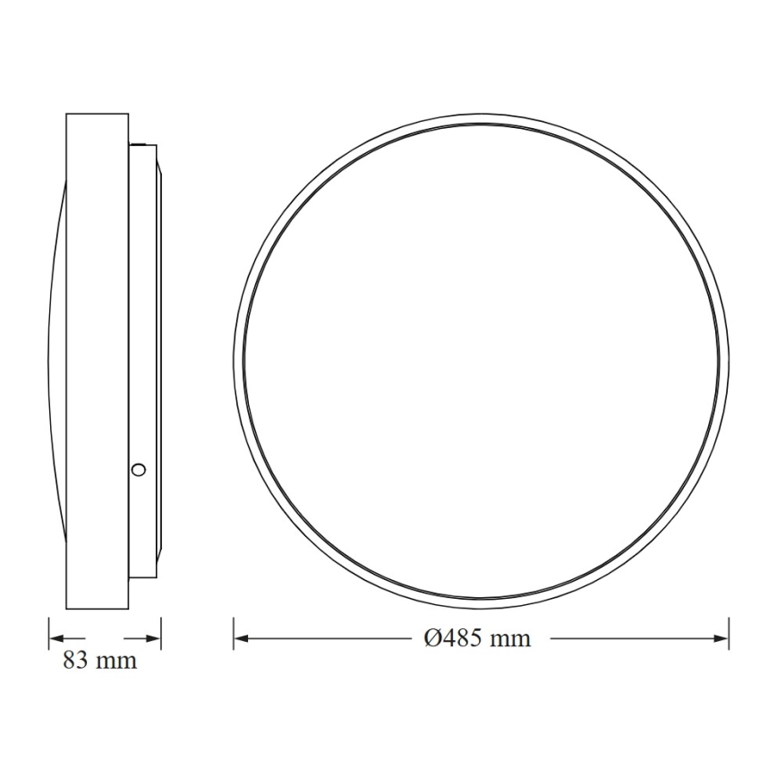 Osram - Plafonnier LED CEILING LUXO LED/36W/230V Ø 49 cm argenté