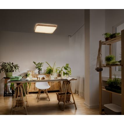Osram - Plafonnier LED dimmable ORBIS ALICIA LED/16W/230V 29,2x29,2 cm beige