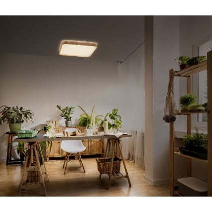 Osram - Plafonnier LED dimmable ORBIS ALICIA LED/24W/230V 39,5x39,5 cm beige