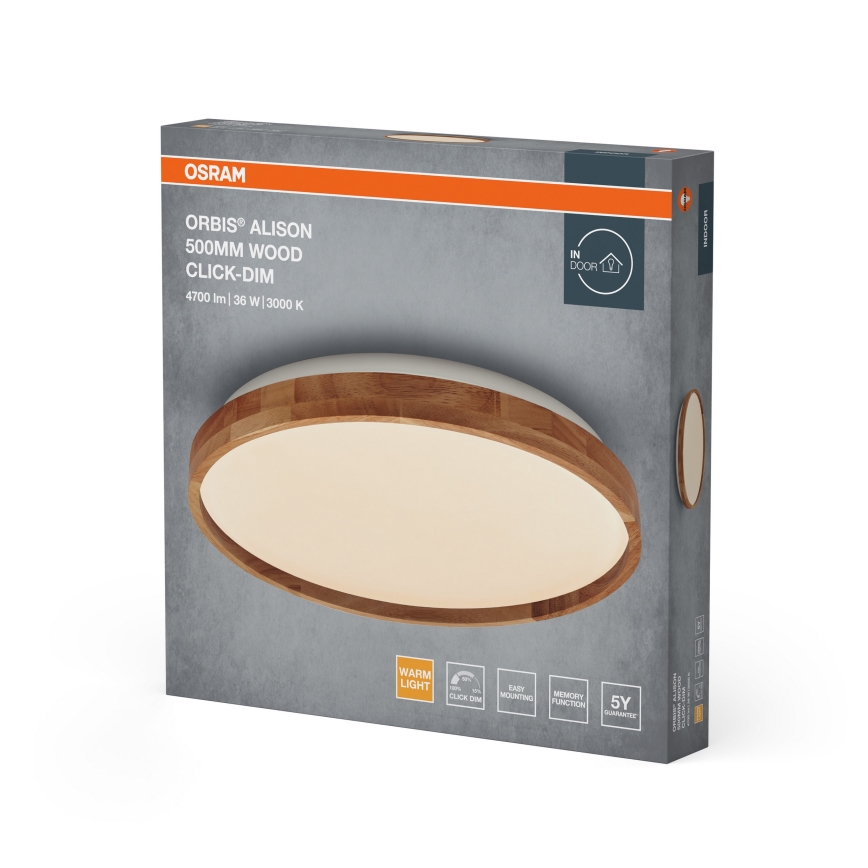 Osram - Plafonnier LED à intensité variable ORBIS ALISON LED/36W/230V Ø 50 cm beige