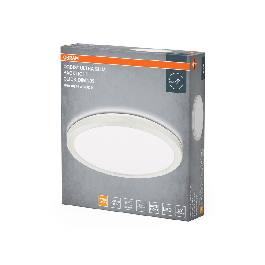 Osram - Plafonnier LED dimmable ORBIS LED/15W/230V blanc