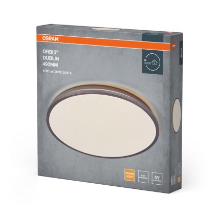 Osram - Plafonnier LED ORBIS DUBLIN LED/36W/230V Ø 49 cm argenté