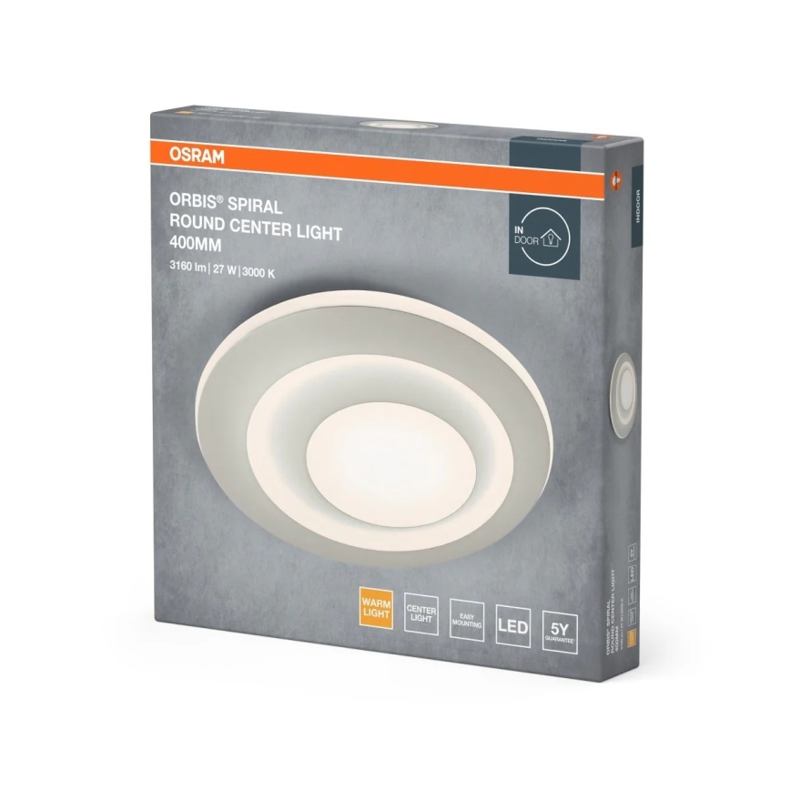 Osram - Plafonnier LED ORBIS SPIRAL LED/27W/230V Ø 40 cm blanc