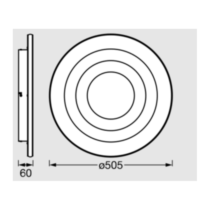 Osram - Plafonnier LED ORBIS SPIRAL LED/42W/230V Ø 50,5 cm blanc