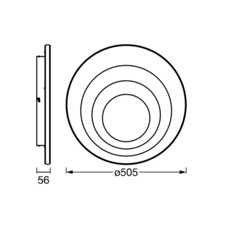 Osram - Plafonnier LED ORBIS SPIRAL LED/42W/230V Ø 50,5 cm