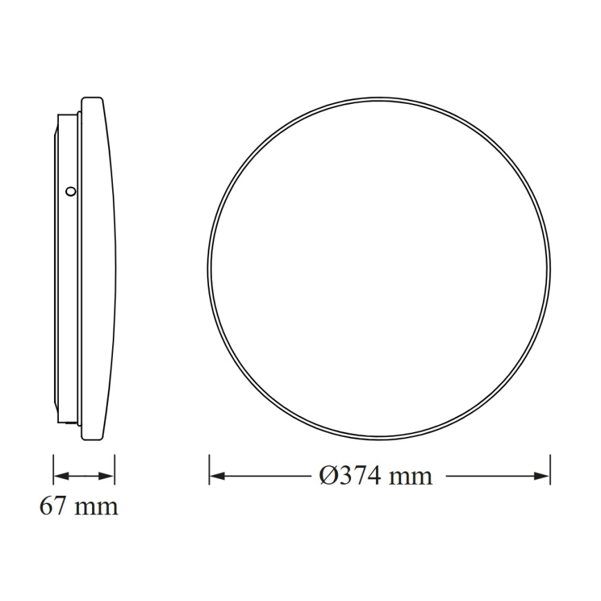 Osram - Plafonnier LED pour salle de bains CEILING ROUND LED/24W/230V 4000K Ø 37 cm IP44 blanc