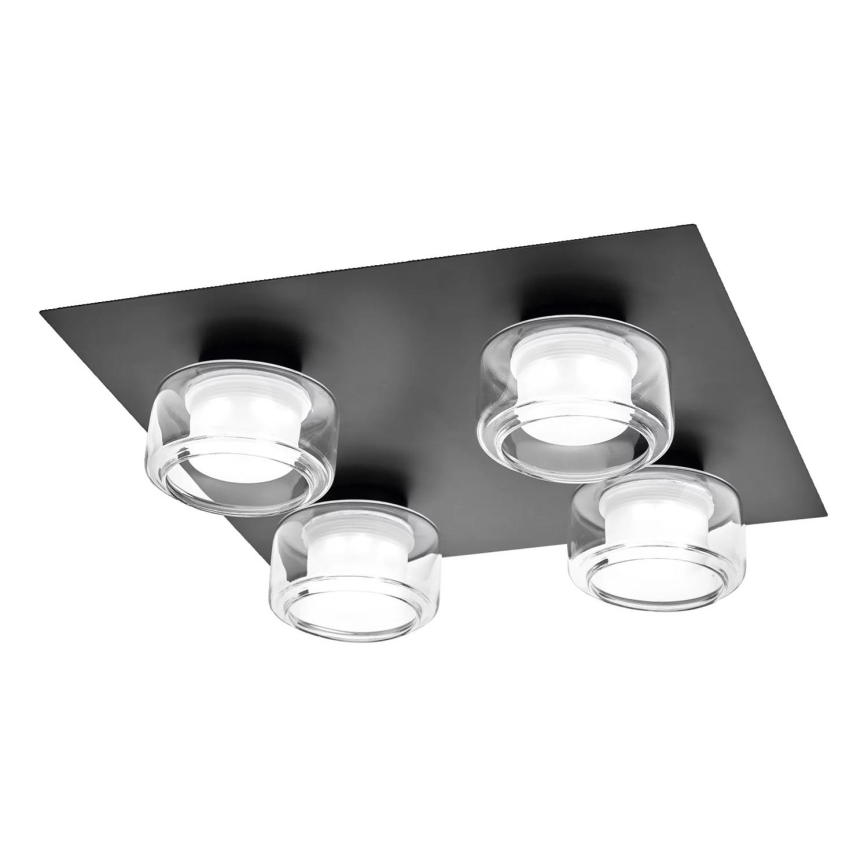 Osram - Plafonnier LED pour salle de bains ORBIS FLAME 4xLED/5,5W/230V 3000/4000K IP44 noir