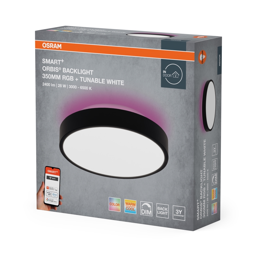 Osram - Plafonnier LED RGBW dimmable SMART+ ORBIS LED/28W/230V diam. 35 cm 2700-6500K Wi-Fi