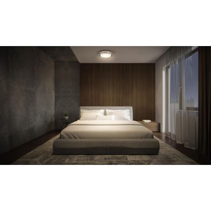 Osram - Plafonnier ORBIS MADRID 2xE27/10W/230V Ø 29 cm chrome mat