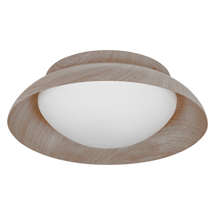 Osram - Plafonnier ORBIS MILAN 2xE27/10W/230V diamètre 30,5 cm, décor bois