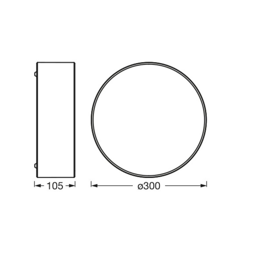 Osram - Plafonnier ORBIS PARIS 1xE27/25W/230V Ø 30 cm crème