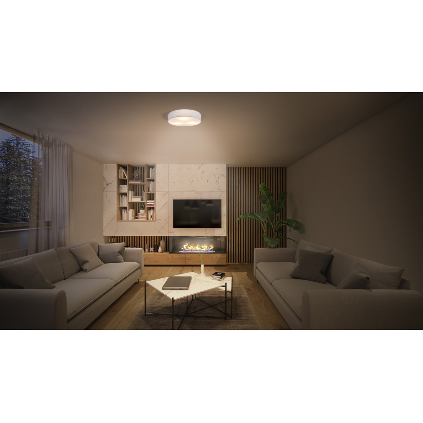 Osram - Plafonnier ORBIS PARIS 2xE27/25W/230V Ø 40 cm blanc