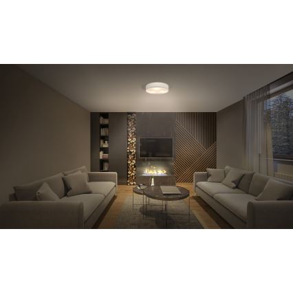 Osram - Plafonnier ORBIS PARIS 2xE27/25W/230V Ø 40 cm crème
