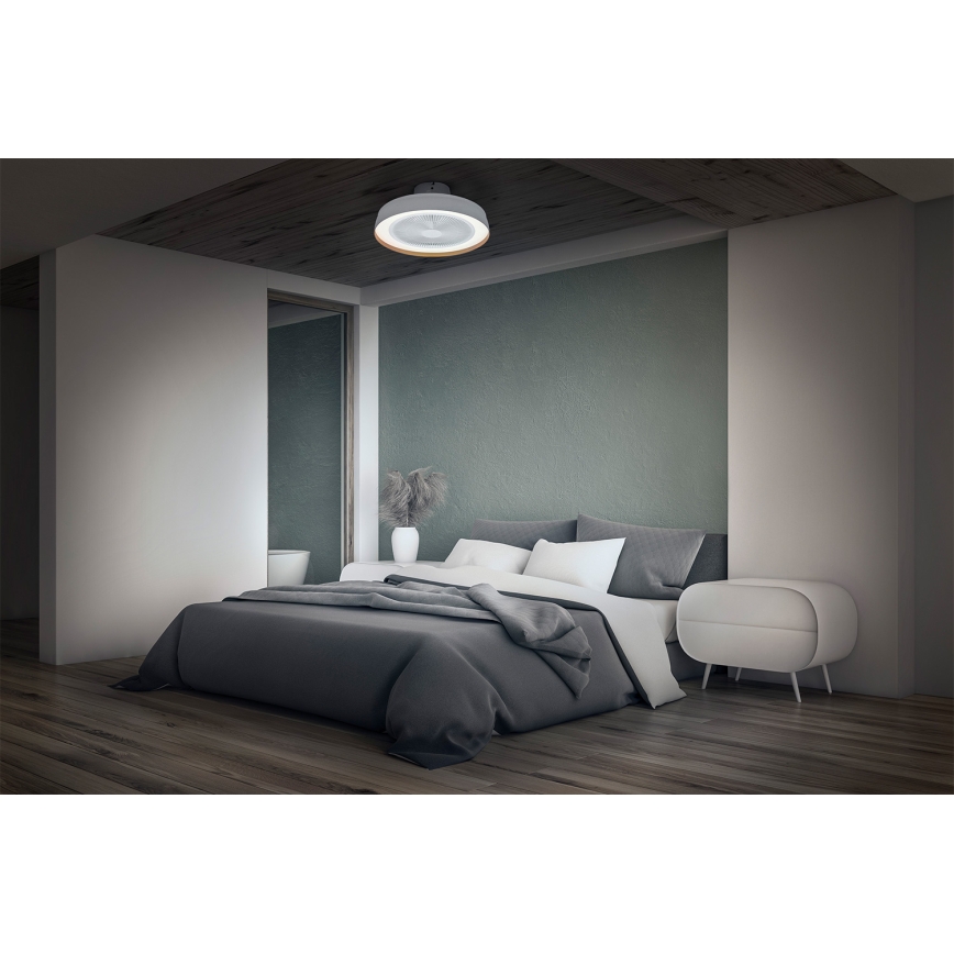 Osram - Plafonnier LED dimmable avec ventilateur de plafond LED/49W/230V 2700-6500K blanc/doré + télécommande
