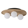 Osram - Plafonnier WOOD NEST 3xG9/5W/230V en hévéa