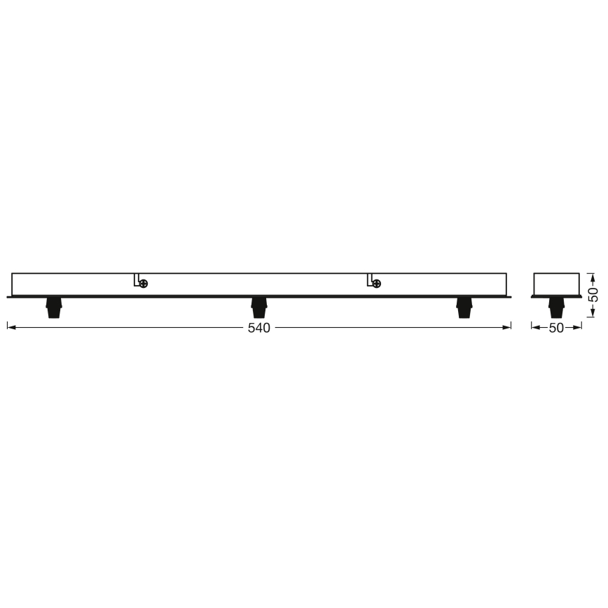 Osram - Portalampada PENDULUM 230V nero
