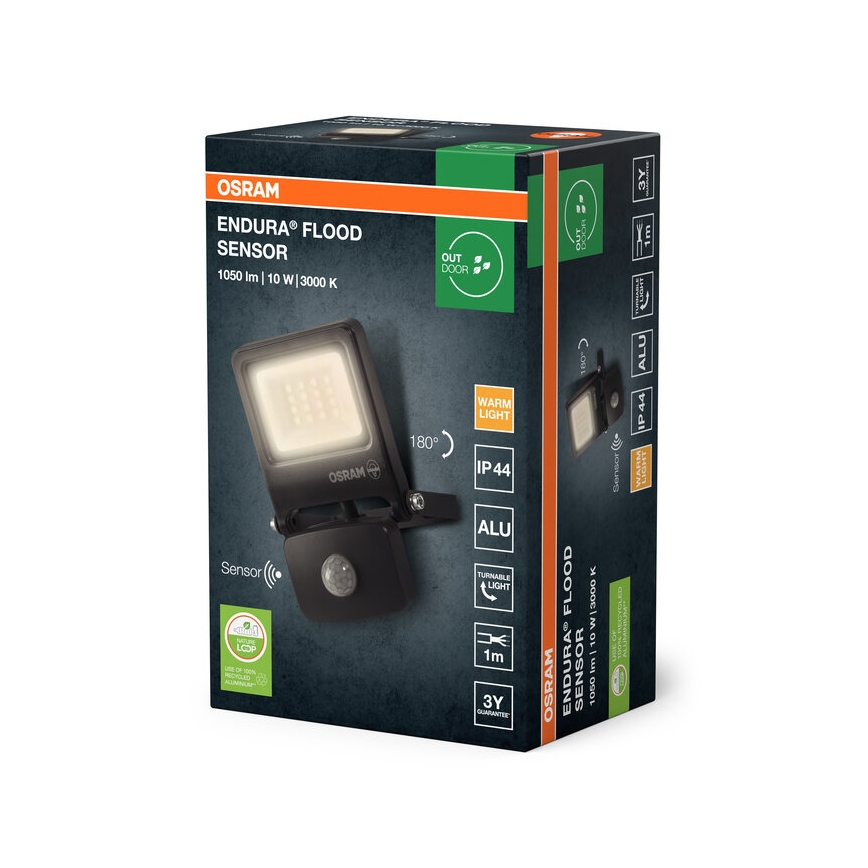 Osram - Proiettore LED con sensore ENDURA LED/10W/230V 3000K IP44