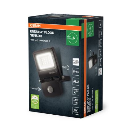 Osram - Proiettore LED con sensore ENDURA LED/10W/230V 4000K IP44