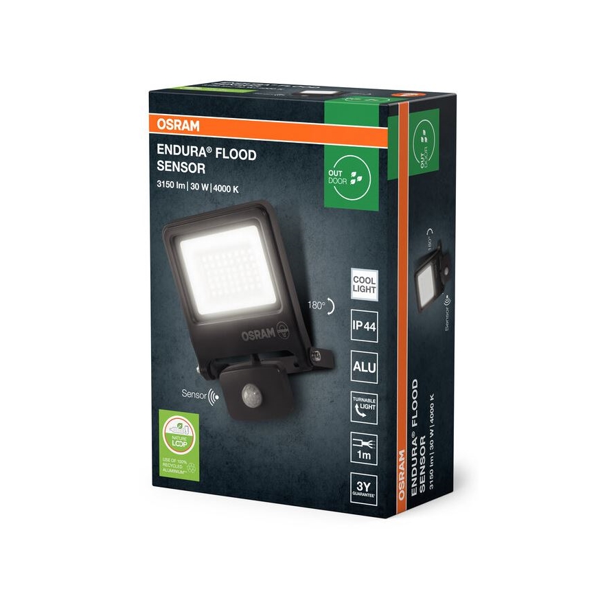 Osram - Proiettore LED con sensore ENDURA LED/30W/230V IP44