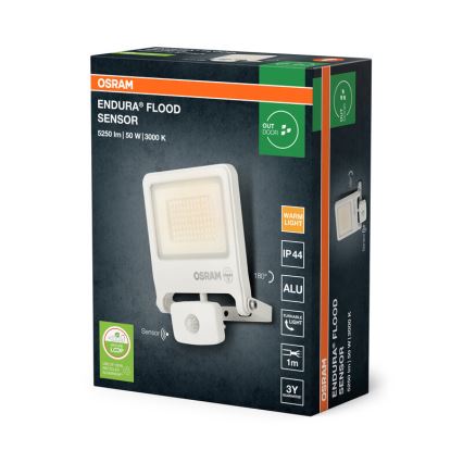 Osram - Proiettore LED con sensore ENDURA LED/50W/230V 3000K IP44