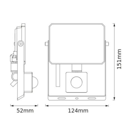 Osram - Proiettore LED con sensore FLOODLIGHT LED/20W/230V 6500K IP65