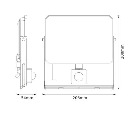 Osram - Proiettore LED con sensore di movimento e sensore crepuscolare FLOODLIGHT LED/50W/230V 6500K IP65 nero