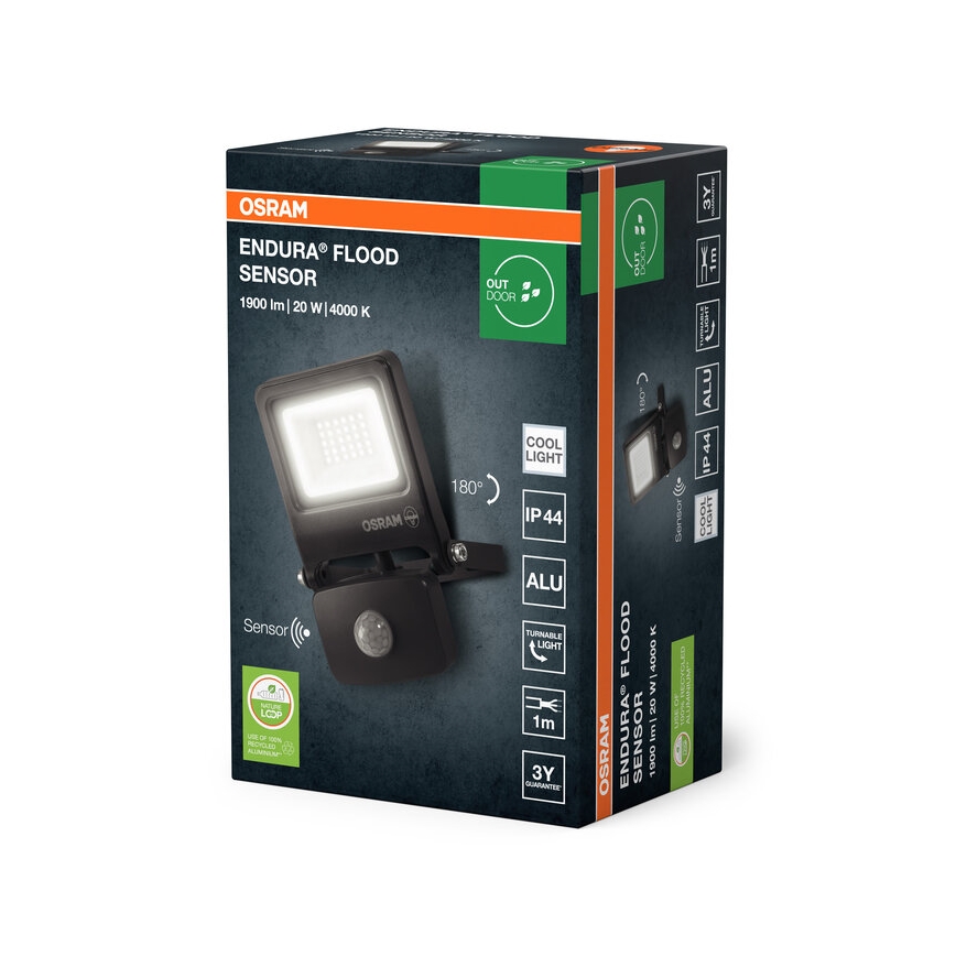 Osram - Proiettore LED ENDURA con sensore 20W/230V 4000K IP44