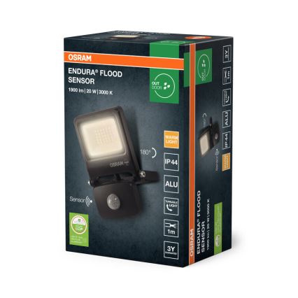 Osram - Projecteur LED avec capteur ENDURA LED/20W/230V 3000K IP44