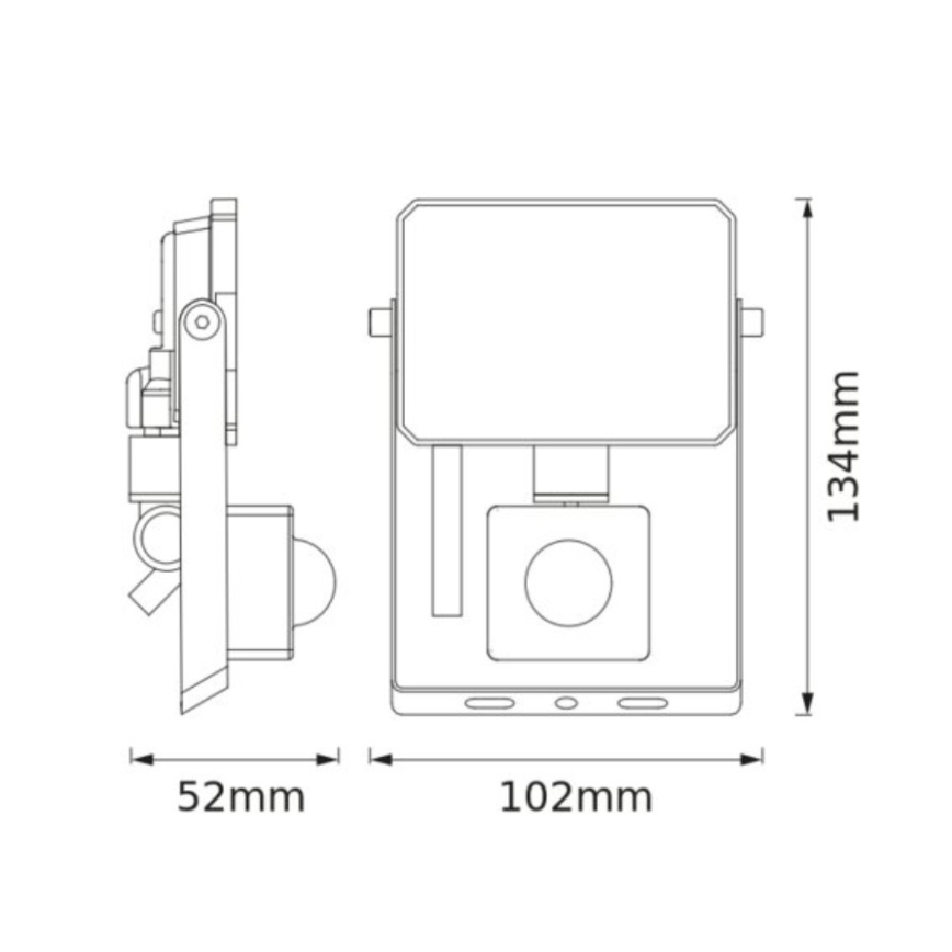 Osram - Projecteur LED avec détecteur de mouvement FLOODLIGHT LED/10W/230V 4000K IP65