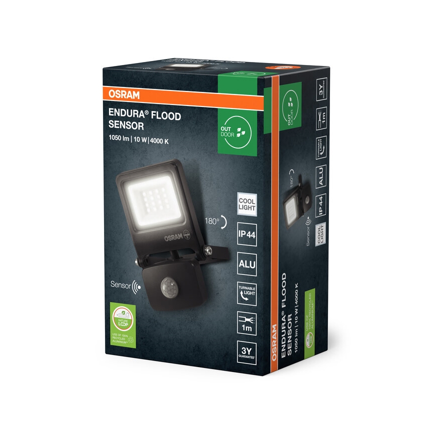Osram - Projecteur LED avec détecteur ENDURA LED/10W/230V 4000K IP44