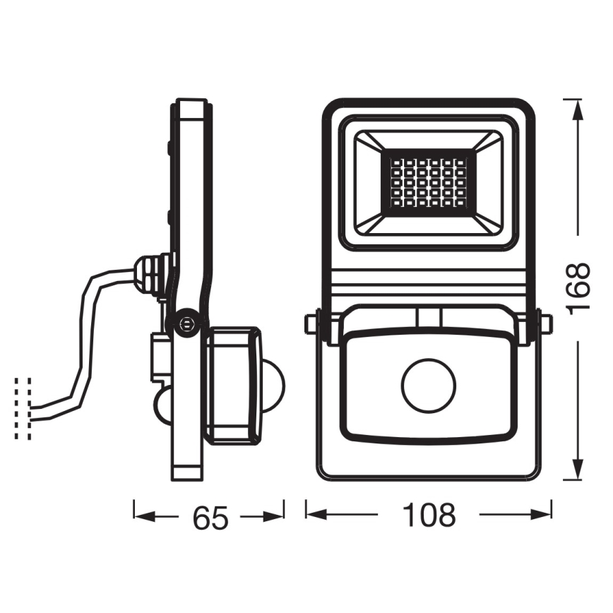 Osram - projecteur LED avec détecteur ENDURA LED/20W/230V 4000K IP44