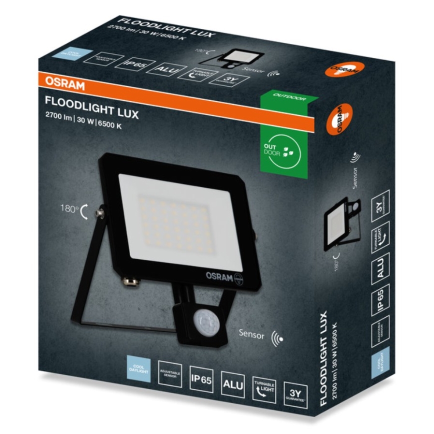 Osram - Projecteur LED avec détecteur FLOODLIGHT LED/30W/230V 6500K IP65