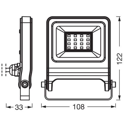 Osram - Projecteur LED ENDURA LED/10W/230V 4000K IP65
