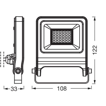 Osram - Projecteur LED ENDURA LED/20W/230V 4000K IP65