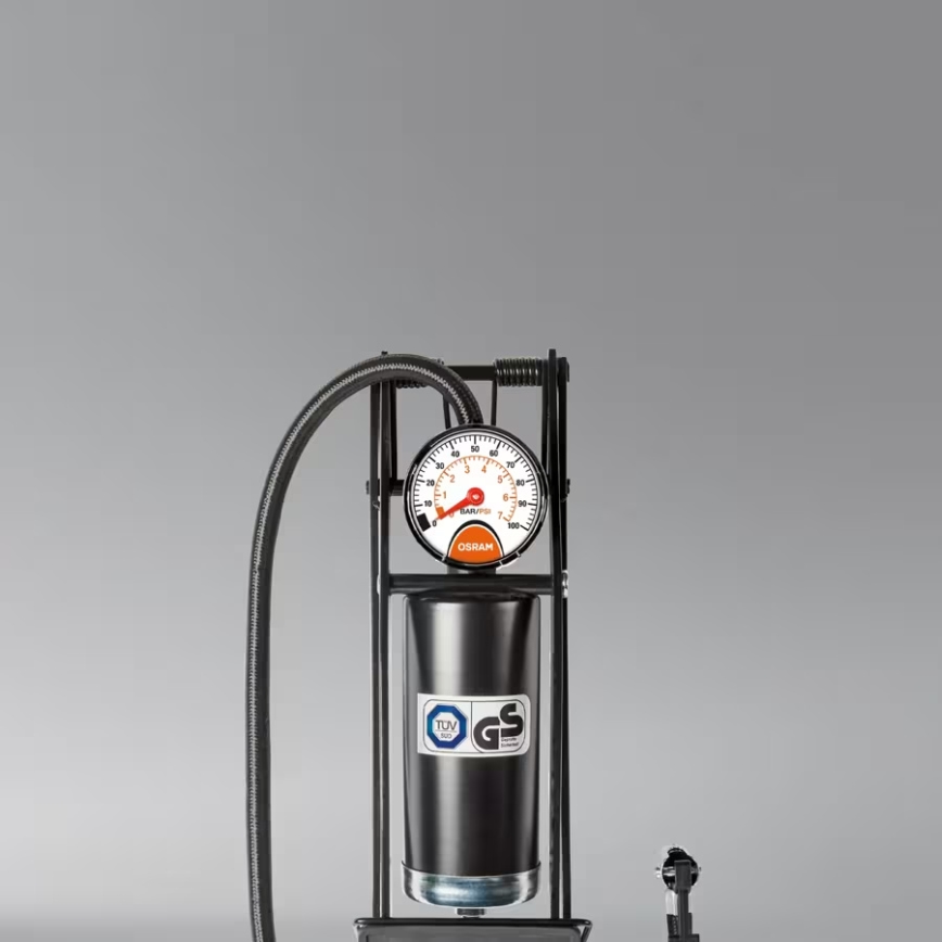 Osram - Reifen-Fußpumpe mit Manometer TYREINFLATE 10 ESSENTIAL OFP10ESN