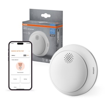 Osram - Rilevatore di fumo SMART+ 3V Wi-Fi 1400 mAh
