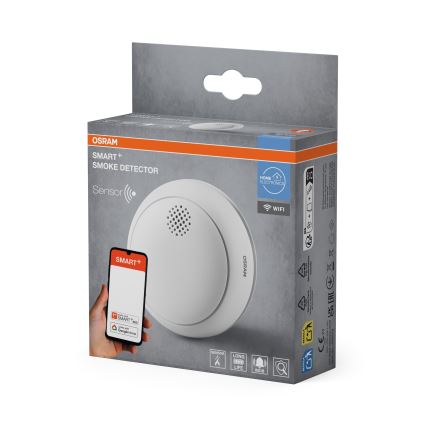Osram - Rilevatore di fumo SMART+ 3V Wi-Fi 1400 mAh