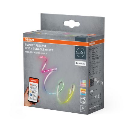 Osram - Ruban LED RGB+TW dimmable SMART+ FLEX 2m LED/8,5W/230V 2700-6500K Wi-Fi