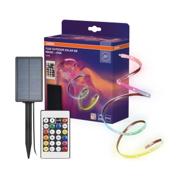 Osram - Ruban LED RGBW dimmable solaire FLEX MAGIC 5 m LED/1,6 W/3,7 V 2000 mAh IP44 + télécommande