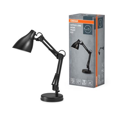 Osram - Schreibtischlampe DESK LINE 1xE27/11W/230V schwarz