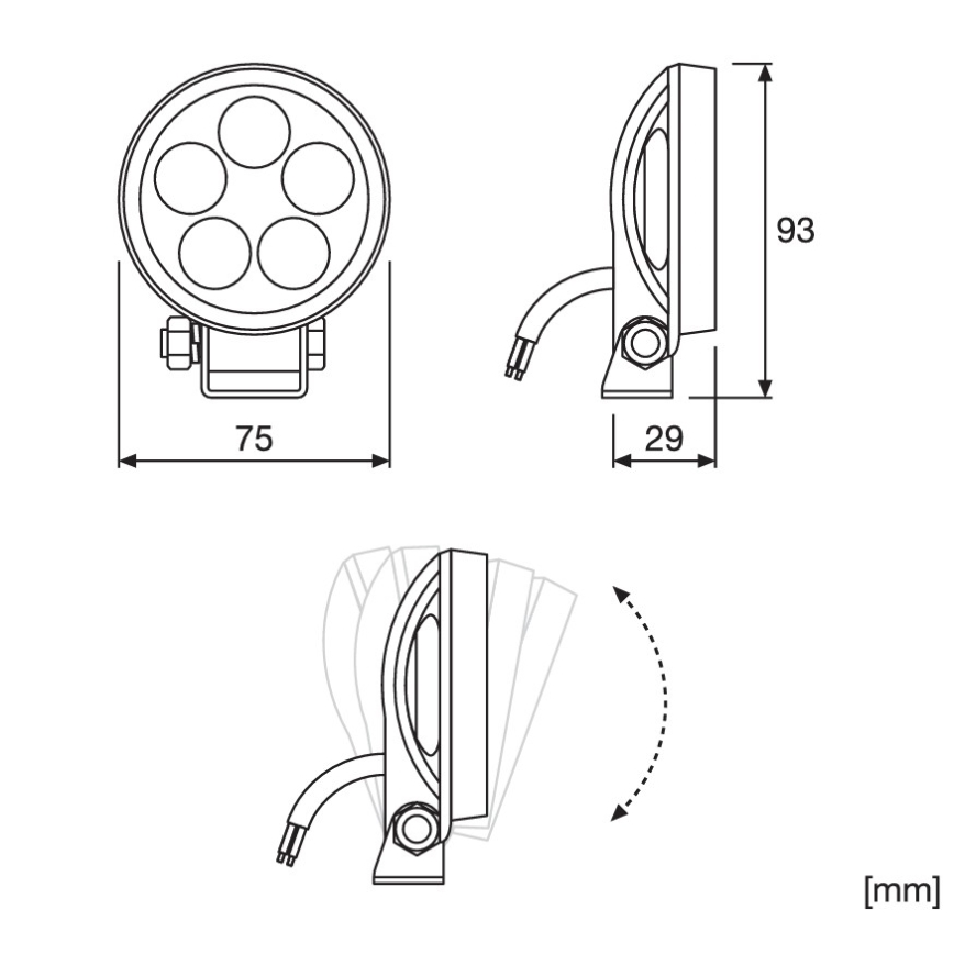 Osram - 2er-Set LED-Spot für Fahrzeuge LEDRIVING WL VX70-SP LED/8W/12/24V 6000K IP67