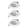 Osram - Set 3x dimmbare Einbau-LED-Spots 4,9W/230V 2700K Ø 8,7 cm weiß