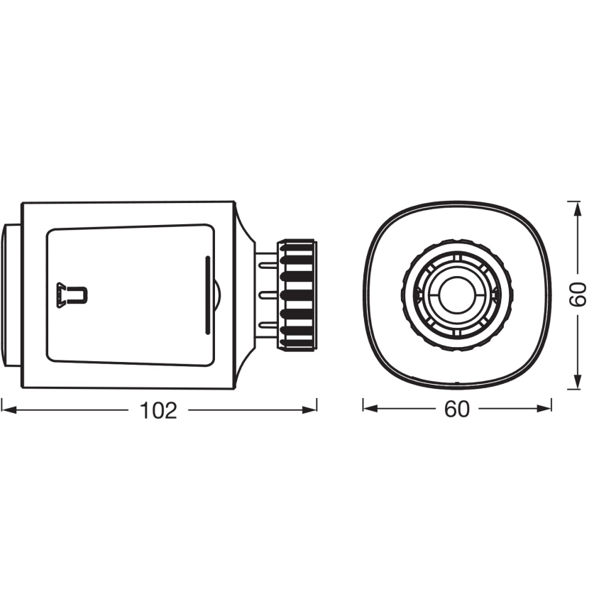Osram - Set da 3 teste termostatiche SMART+ Wi-Fi (alimentazione 3x AA)