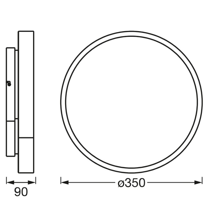 Osram - Plafoniera LED RGBW dimmerabile SMART+ ORBIS LED/28W/230V pr. 35 cm 2700-6500K Wi-Fi