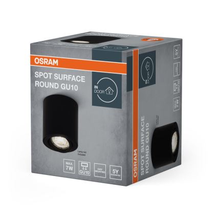 Osram - Spot directionnel SPOT 1xGU10/7W/230V noir