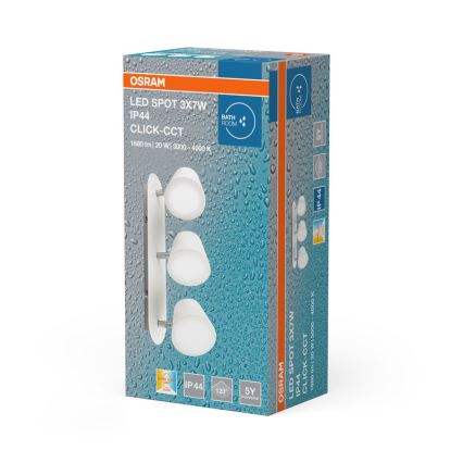Osram - Spot LED pour salle de bains SPOT 3xLED/7W/230V IP44 3000/4000K